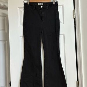 Free People Black Flare Jeans 29